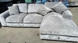 Sofa with Chaise Lounge (Lifts up for Storage)- In good Condition