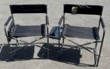 2 Ozark Trail Camping Chairs with side tables