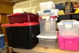 Lot of Storage Bins with Lids