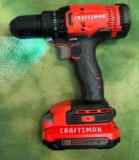 like New Craftsman 20v Cordless Drill w/battery- Works- No charger