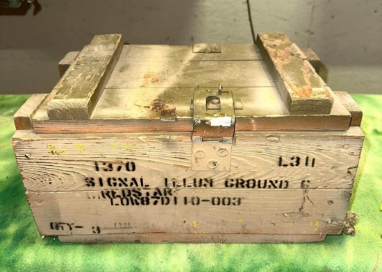 Military Wood Ammo Box