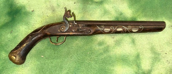 REPLICA of an Old Flint Lock Mussel Loader Pistol