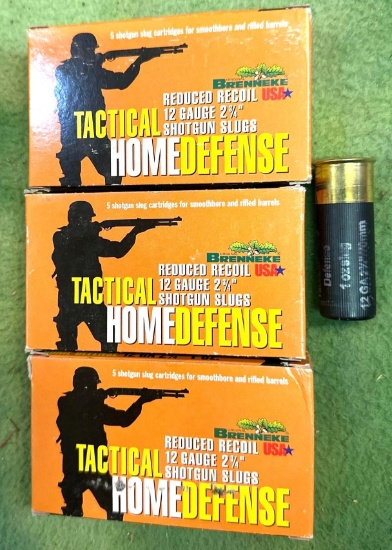3 Boxes of 12g Home Defense 15 rounds