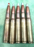 50 BMG Lake City 4-API & 1-APIT- Armor Piercing Incendiary Tracer