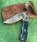 Folding Pocket knife with Sheath 3 1/2