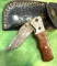 Folding Pocket knife with Sheath 3 1/2
