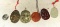 5 Carved Chinese Medallions/ Pendants