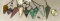 9 Healing Genuine Crystals stones on Chains- Rhodonite, Fuchsite, Pink Opal, Amethyst and more