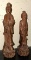2 Antique Chinese Rosewood Carved Figures 12