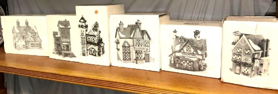 Lot of 6 Department 56 Dicken's Village Houses