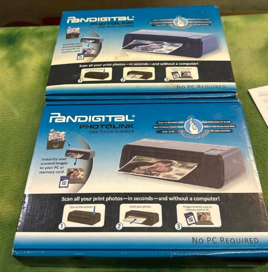 2 Pandigital Photolink one touch Scanners