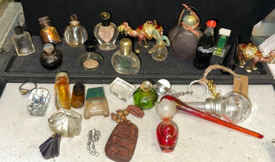Old Mini Perfume Bottles, Trinket Boxes and more