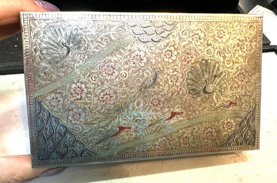 Cool Old Cigar Box (Metal) with Wood Lining