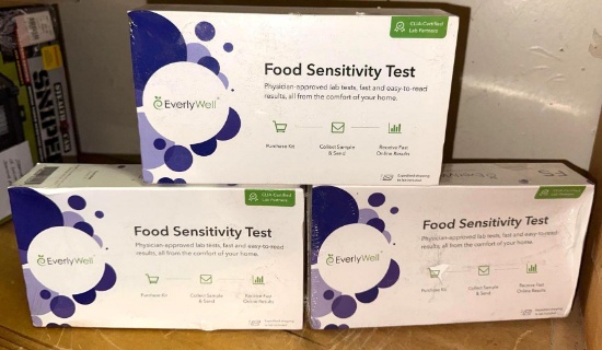 3 New & Sealed Food Sensitivity Test Kits