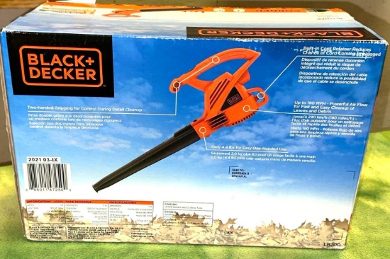 NIB Black & Decker Corded Blower
