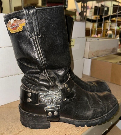 Vintage Men's size 10 Leather Harley Davidson Boots