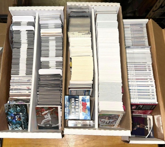 3 Card Boxes with unsearched Sports cards