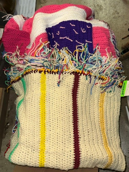 2 Crocheted Blankets