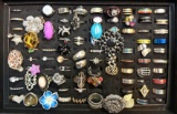 Ring Display with 87 Cool Rings
