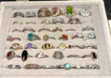 Ring Display with 40 Cool Rings
