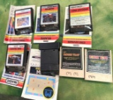 7 Atari Video Games from 1980's most with Original Books