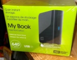 New Sealed Western Digital 640 GB My Book External Hard Drive