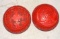 2 Cinnabar Covered Trinket Boxes
