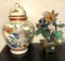 Jade Tree and Japanese Lidded Jar