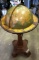 Antique W & AK Johnston 12 Inch Terrestrial Globe on walnut stand from 1910