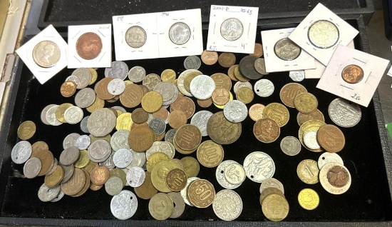 Lot of Unsearched Foreign Coins