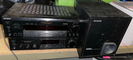 Sony FM Stereo Receiver STR-DE315, FM Stereo Reciver STR-AV310 & Aiwa Powered Sub