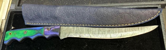 Fixed Blade Knife and Sheath 9" Blade