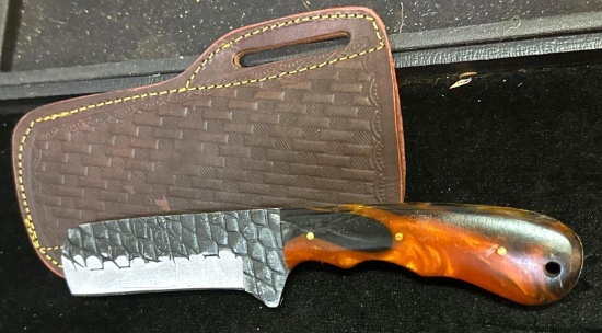 Fixed Blade Knife and Sheath 4" Blade