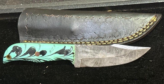 Fixed Blade Knife and Sheath 4" Blade