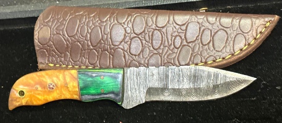 Fixed Blade Knife and Sheath 4" Blade