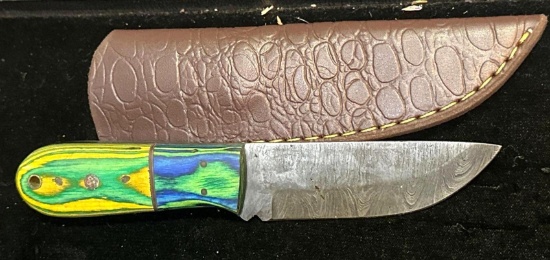 Fixed Blade Knife and Sheath 4" Blade