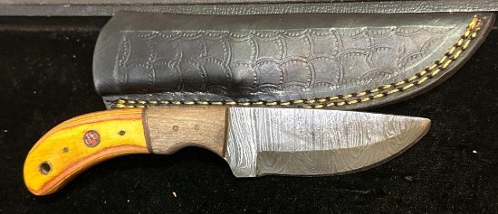 Fixed Blade Knife and Sheath 4" Blade