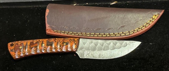 Fixed Blade Knife and Sheath 4" Blade