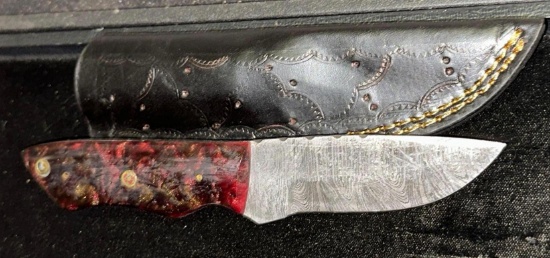 Fixed Blade Knife and Sheath 4" Blade