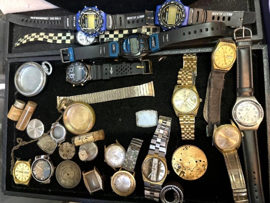 Group of Watches and Watch Parts- Including some Old ones