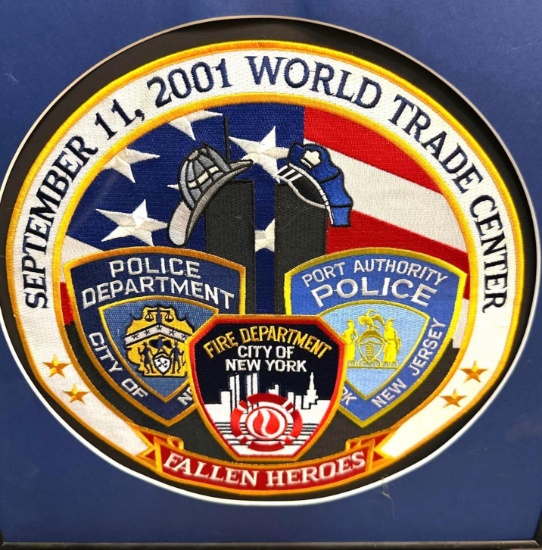 Framed Sept 11 Memorial 16" x 16"