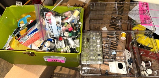 Vintage Sewing Accessories with Case