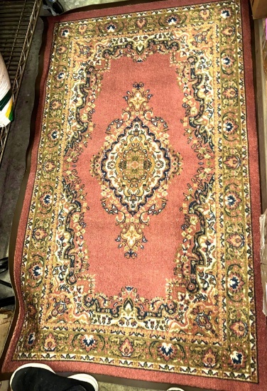 Oriental Style Throw rug with Rubber back
