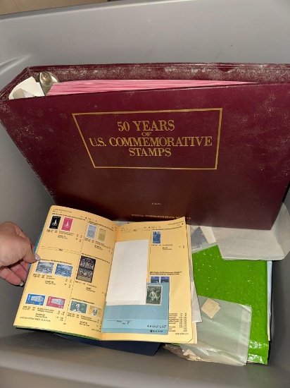 Tote of Postage Stamp Albums
