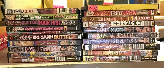 20 Adult DVD's
