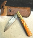 Folding Pocket knife with Sheath 4