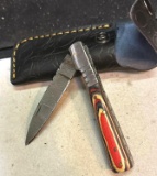 Folding Pocket knife with Sheath 4