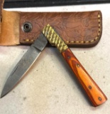 Folding Pocket knife with Sheath 4