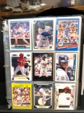 12 pages of Sports Cards- Griffey, Bo, Ripken, Henderson, Maddux and McGriff