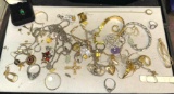 Lot of Estate Jewelry including some Silver Pieces, Some Gemstones etc